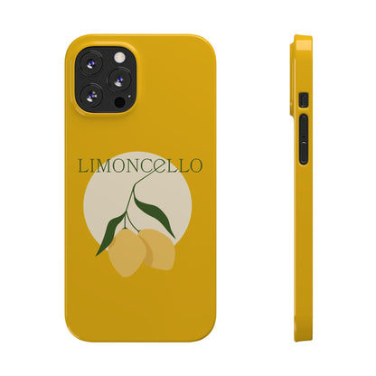 Italian Limoncello Yellow Slim Phone Cases with Lemons, Case-Mate IPHONE16 and all sizes