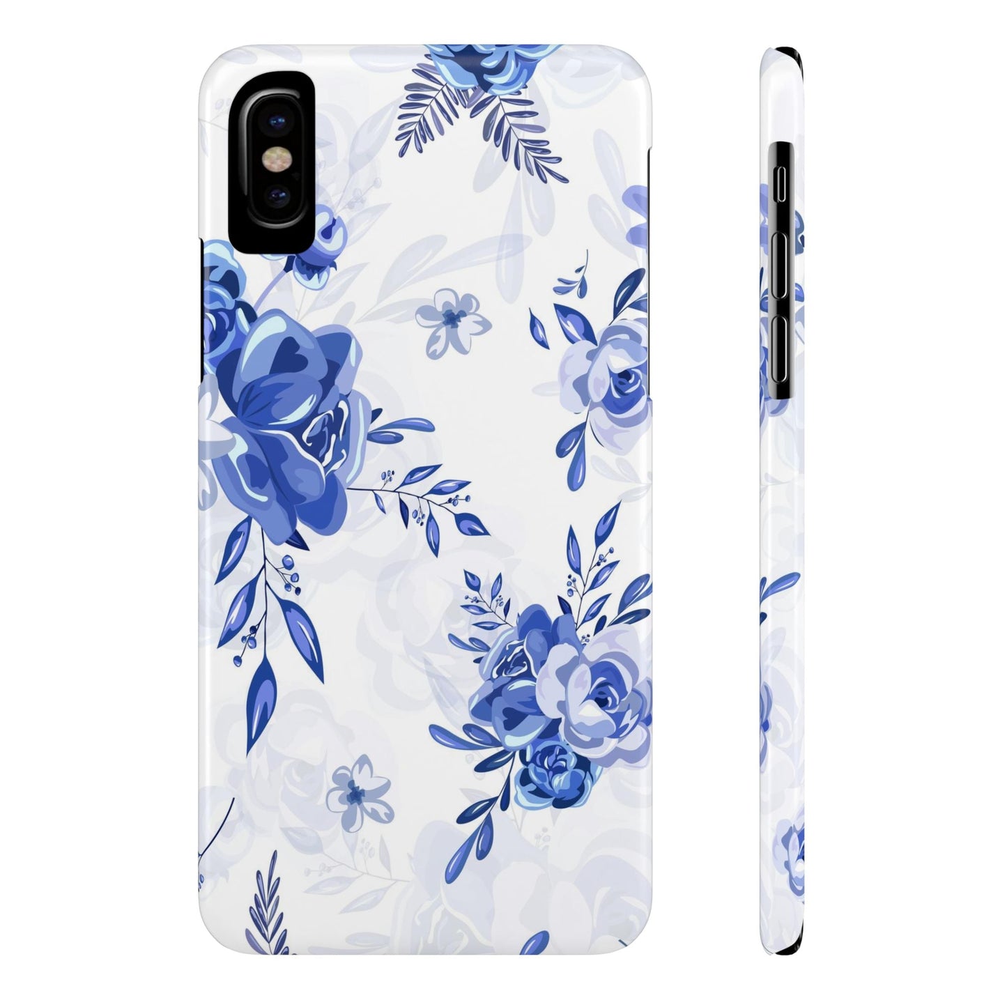 French Blue and White Toille, Slim Phone Cases, Case-Mate IPHONE16 and all sizes